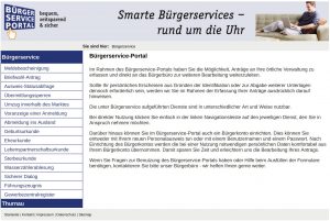 Screenshot Bürgerservice-Portal Markt Thurnau
