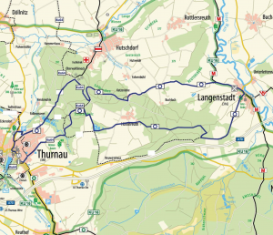 Streckenführung des Rundwegs Thurnau-Langenstadt