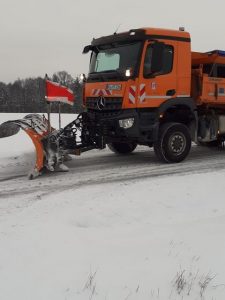 Räumfahrzeug im Einsatz