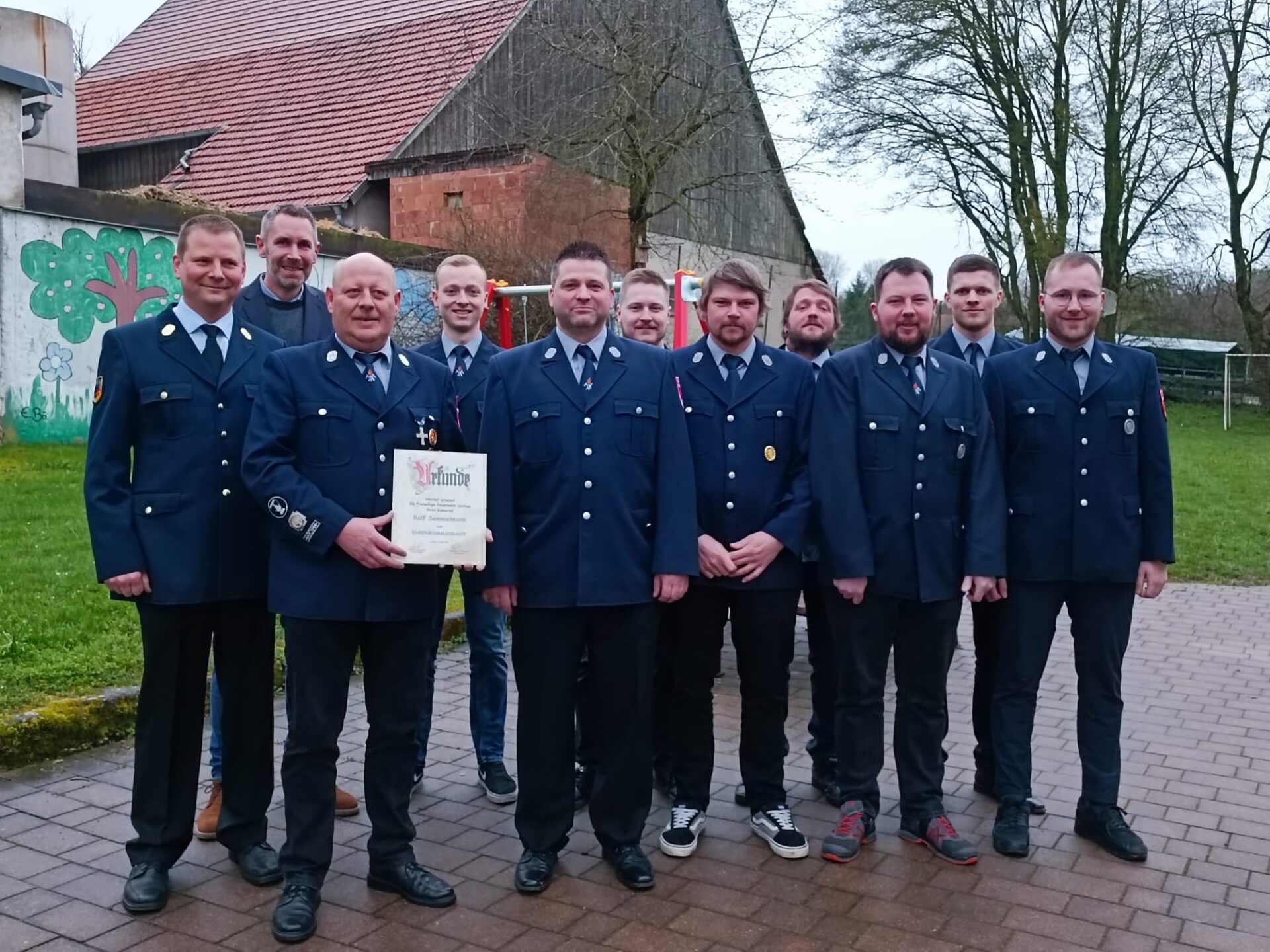 Ralf Semmelmann zum Ehrenkommandanten der Feuerwehr Lochau ernannt