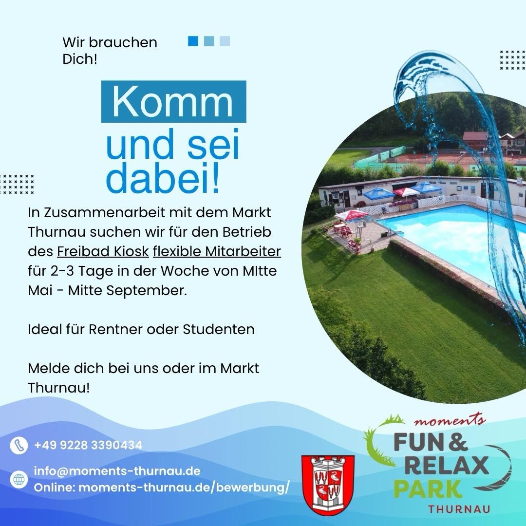 Mitarbeiter für den Freibad-Kiosk gesucht!